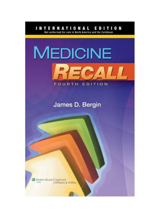 Medicine Recall Paperback English by James D. Bergin - 20 Apr 2011 
