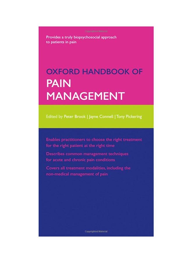 Oxford Handbook Of Pain Management Paperback English - 28 Jul 2011 