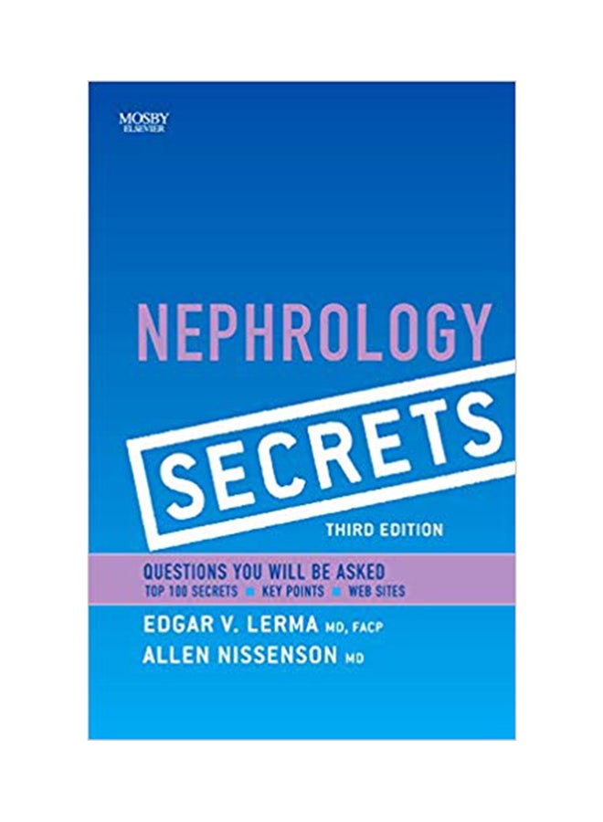 Nephrology Secrets Paperback English by Allen R. Nissenson - 01 Aug 2011 