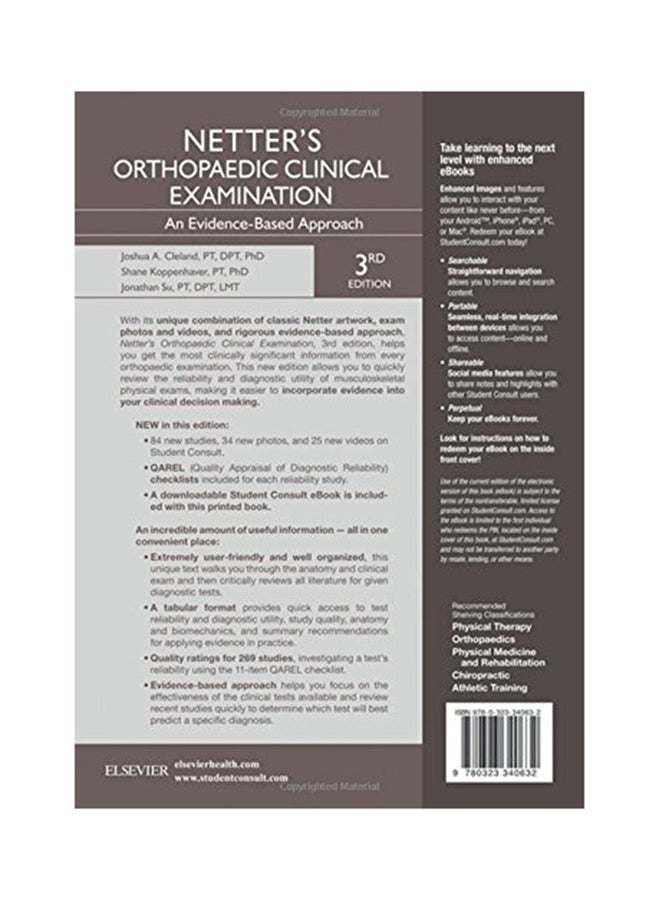 null - Netter's Orthopedic Clinical Examination: An Evidence Based Approach Paperback English by Joshua Cleland - 04 Dec 2015 - Image 1