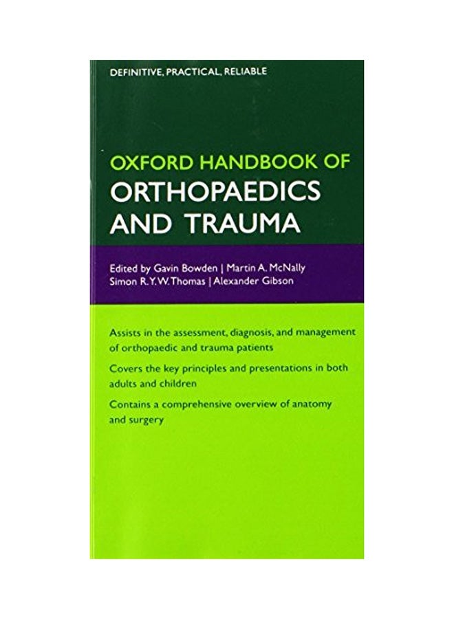 Oxford Handbook Of Orthopaedic And Trauma Paperback English by Gavin Bowden - 40563  - Image 1
