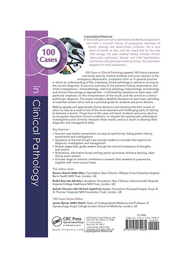 100 Cases In Clinical Pathology Paperback English by Eamon Shamil - 07 Aug 2014