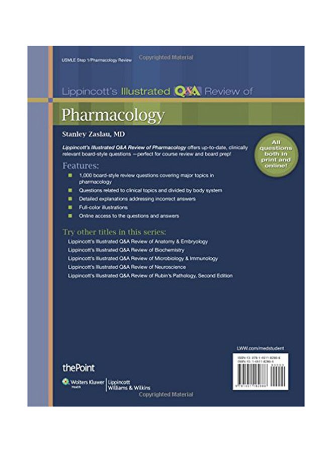 Illustrated Q And A Review Of Pharmacology Paperback English by Stanley Zaslau - 26/03/2013  - Image 2