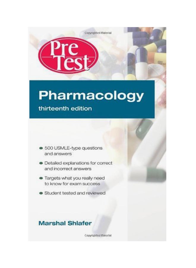 Pretest Pharmacology Paperback English by Marshal Shlafer - 10/02/2010 