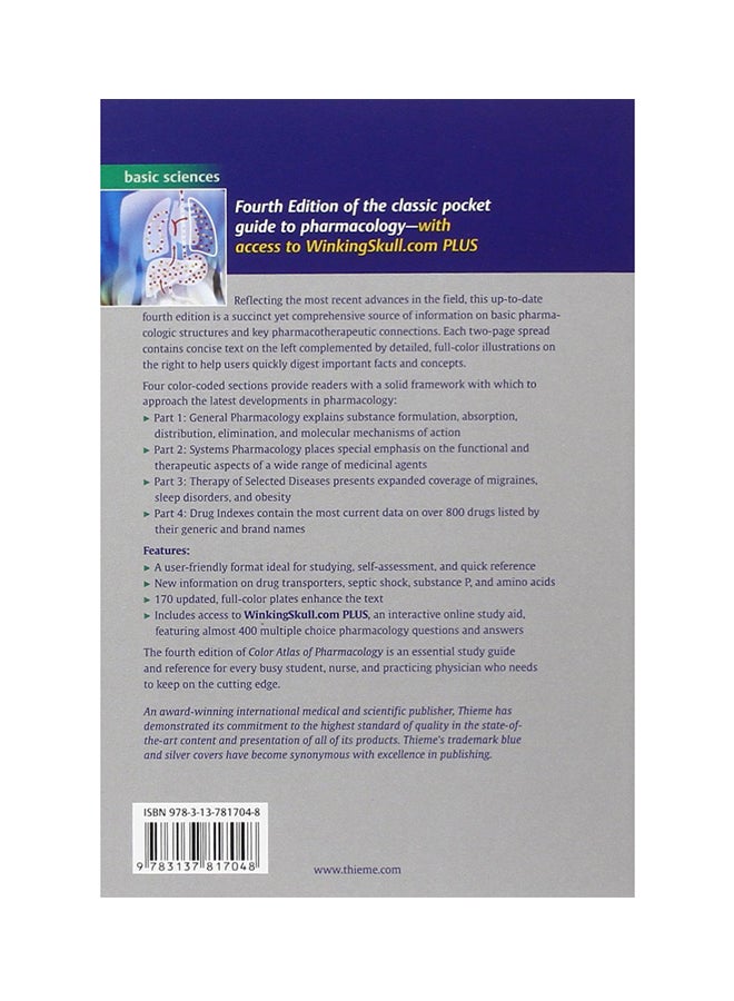 Pocket Atlas Of Pharmacology Paperback English by Heinz Lullmann - 06 Jan 2011  - Image 2
