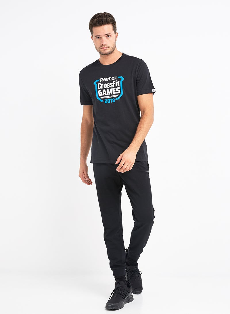 Reebok - Crossfit Games Crest T-Shirt Black/Blue/White - Image 1