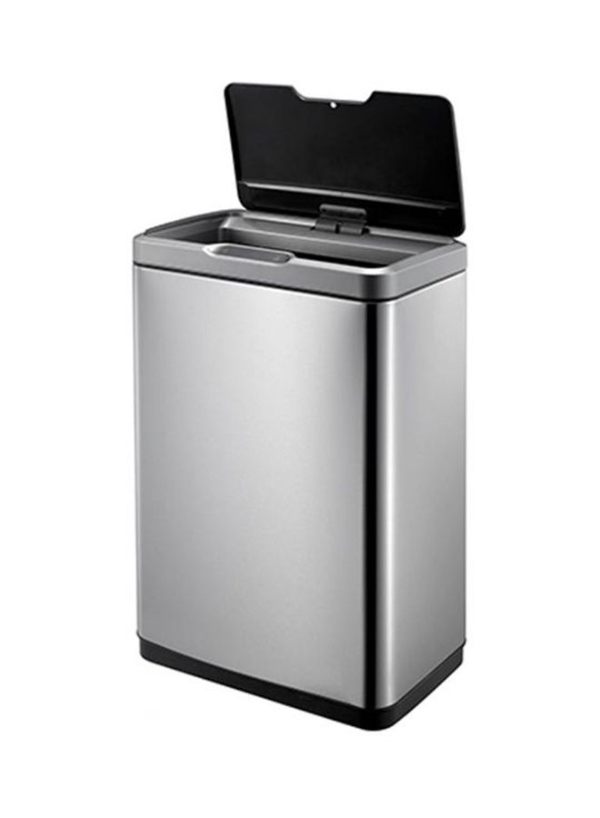 EKO - High Quality Sturdy And Durable Fingerprint Resistant Automatic Sensor Dustbin With Plastic Inner Bucket Silver/Black 80Liters - Image 1
