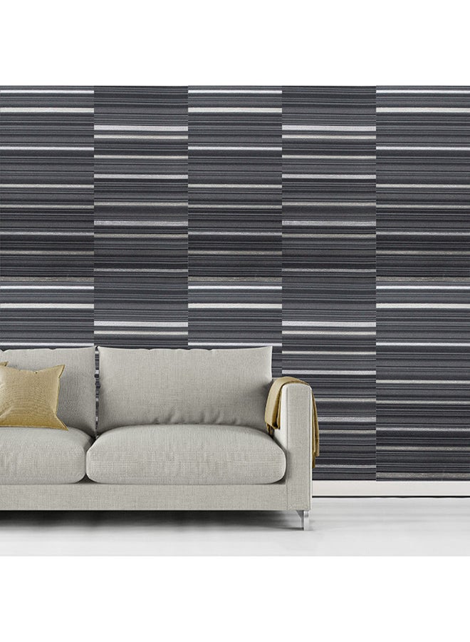 غاتي ورق حائط موود أسود/ أبيض/ رمادي 1.06x15.6متر - Image 2