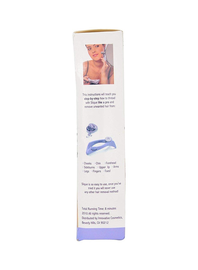 Eyebrow Painless Hair Threading And Removal System Purple/Pink