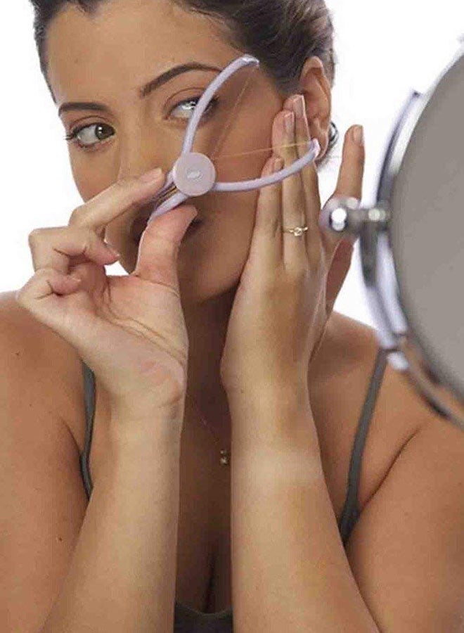Eyebrow Painless Hair Threading And Removal System Purple/Pink