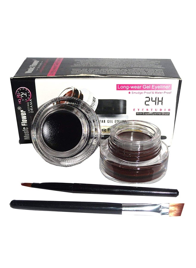Music Flower - Long Wear Gel Eyeliner Black/Brown - Image 1