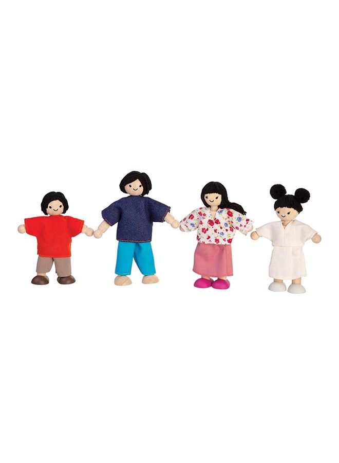 PlanToys 4-Piece Asian Family Doll Set 