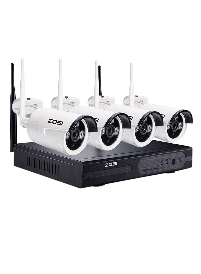 زوسي - نظام مراقبة يتكون من 4 كاميرات IP لا سلكية CCTV - Image 1