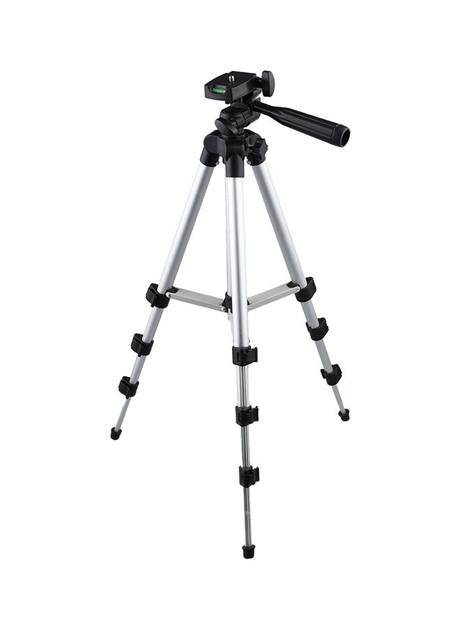 Professional Travel Tripod Stand For Digital Camera and Camcorder Silver/Black - Image 5