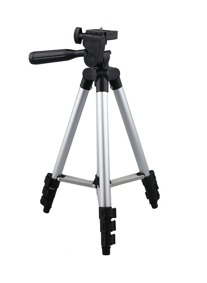 Professional Travel Tripod Stand For Digital Camera and Camcorder Silver/Black - Image 2