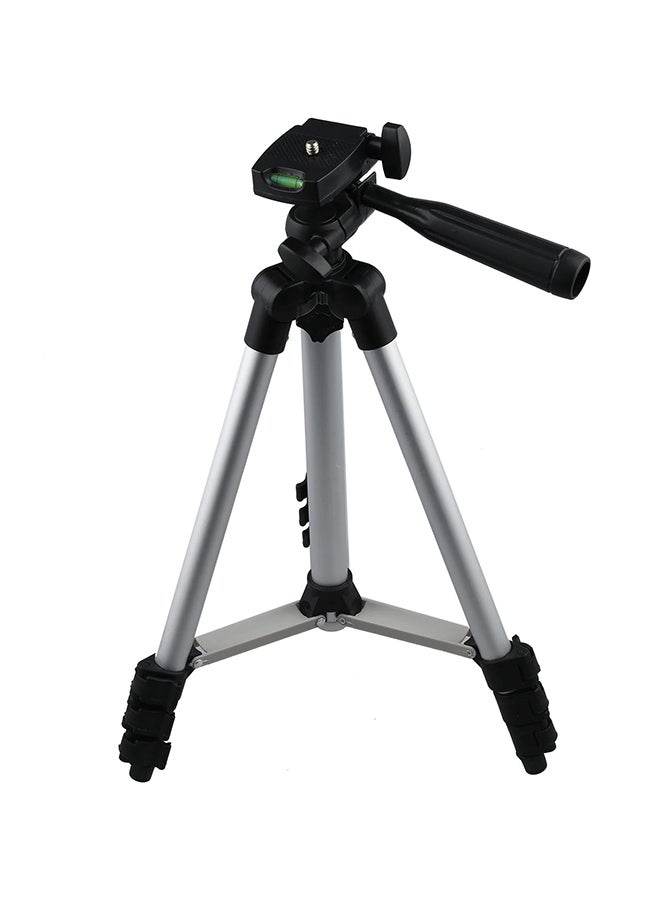 Professional Travel Tripod Stand For Digital Camera and Camcorder Silver/Black - Image 1