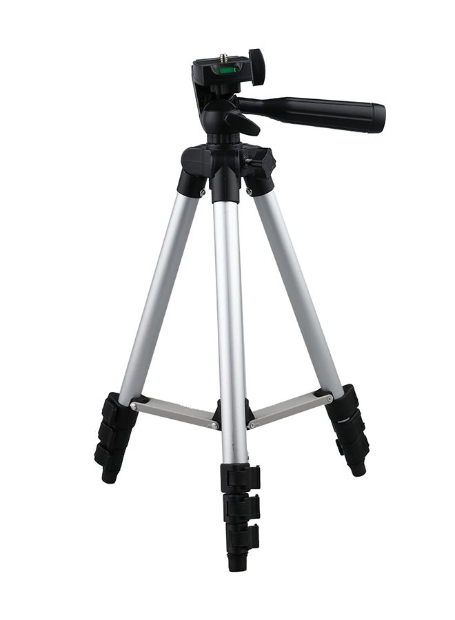 Professional Travel Tripod Stand For Digital Camera and Camcorder Silver/Black - Image 3
