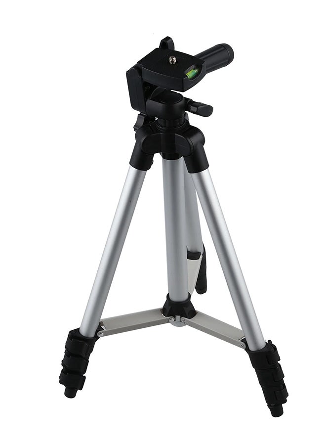 Professional Travel Tripod Stand For Digital Camera and Camcorder Silver/Black - Image 4