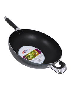 KAWASHI Deluxe Dual Handle Wokpan Black 30cm  - Image 2