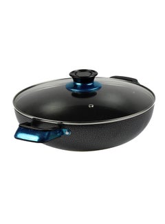 KAWASHI Hopewell Wokpan With Lid Black 32cm  - Image 2