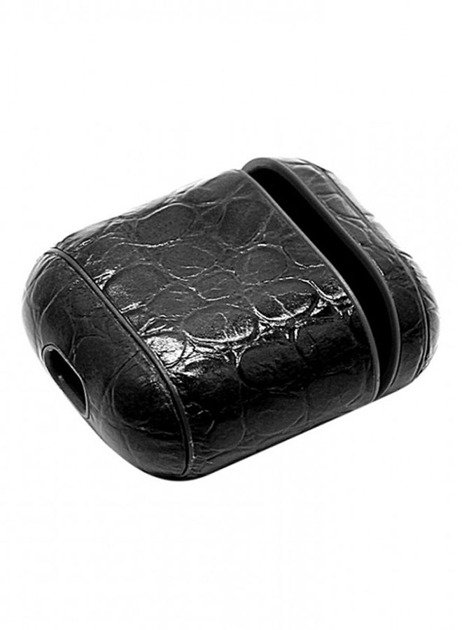 جوواي حافظة حماية واقية مزودة بشاحن لسماعات أبل آير بود أسود - Image 3