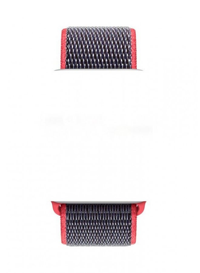 MARGOUN - Nylon Replacement Band For Apple Watch Series 3/2/1 Black/Red - Image 1