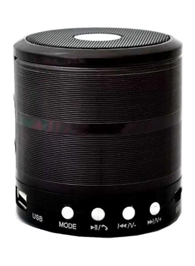 WS-887 Mini Bluetooth Speaker Black 
