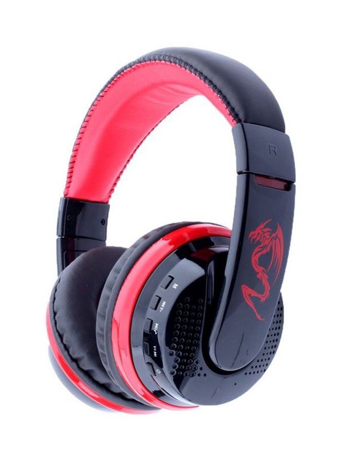 OVLENG On Ear Wireless Bluetooth Headphones With Mic Red/Black - Image 1