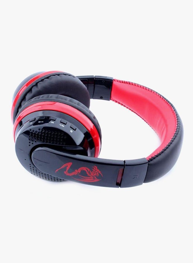 OVLENG On Ear Wireless Bluetooth Headphones With Mic Red/Black - Image 2
