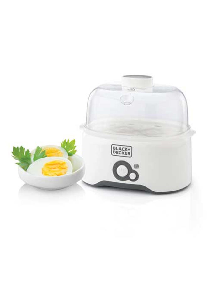 BLACK+DECKER Portable Egg Cooker 280W 280.0 W EG200-B5 White/Clear  - Image 1