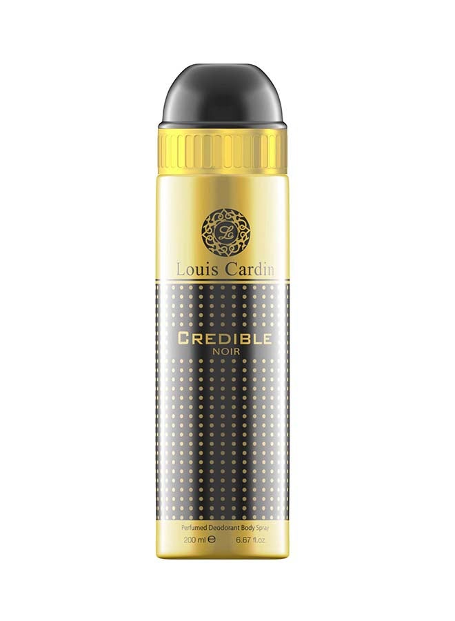 Louis Cardin Credible Noir Body Spray 200ml  - Image 1