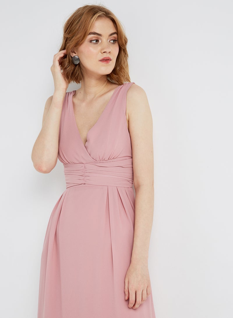 tfnc LONDON - Elois Midi Dress Rose - Image 1