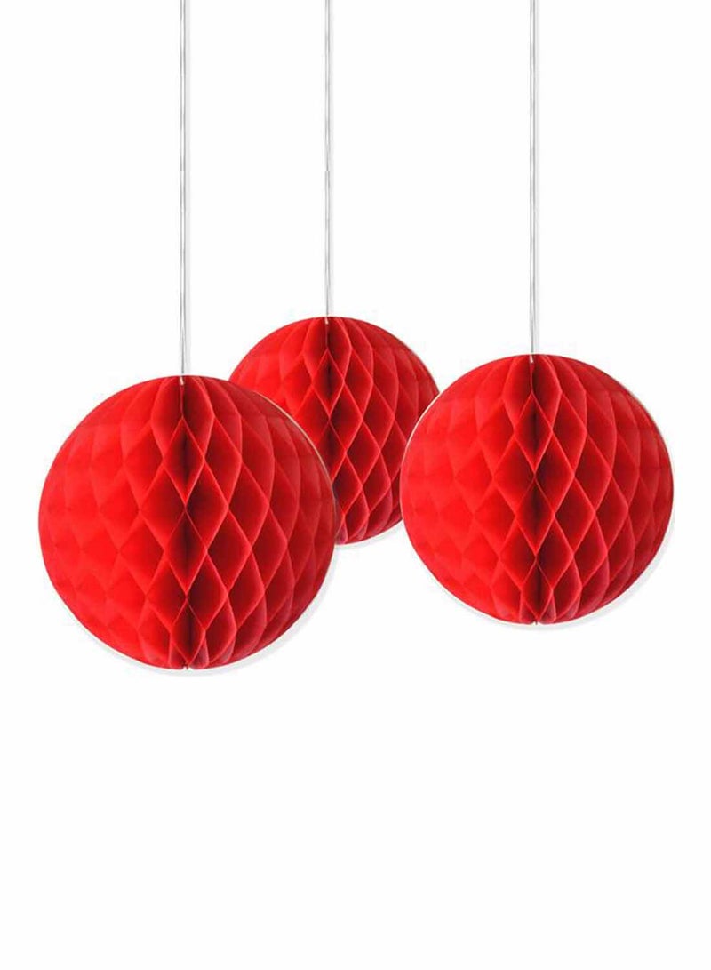 Tamona 3-Piece Festival Decoration Paper Honeycomb Ball F6S306-B 20cm - Image 2