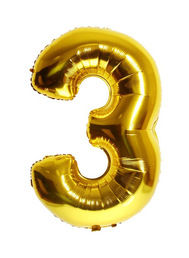 Gulfdealz Number 3 Party Decoration Balloon 16inch 