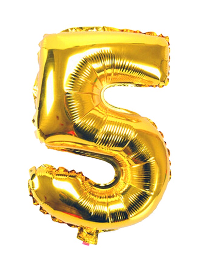 Gulfdealz Number 5 Decorative Party Foil Balloon 16inch 
