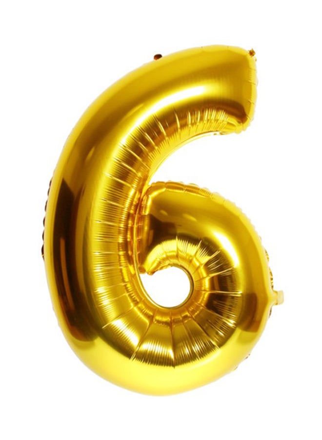 Gulfdealz Number 6 Party Decorative Balloon 16inch