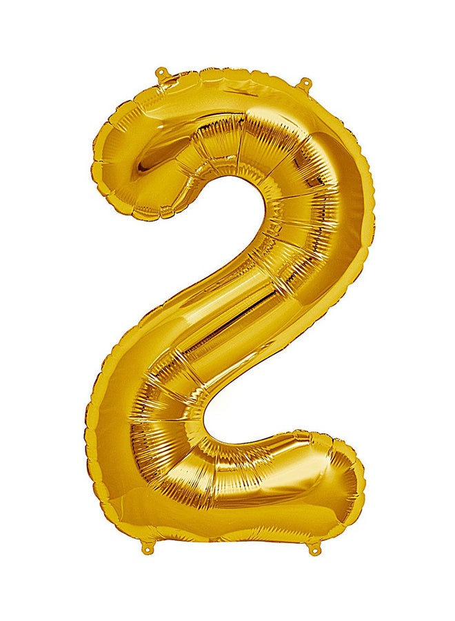 Gulfdealz Number 2 Party Decoration Balloon 16inch 