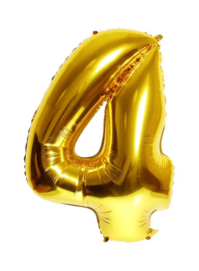 Gulfdealz Number 4 Party Decorative Balloon 16inch