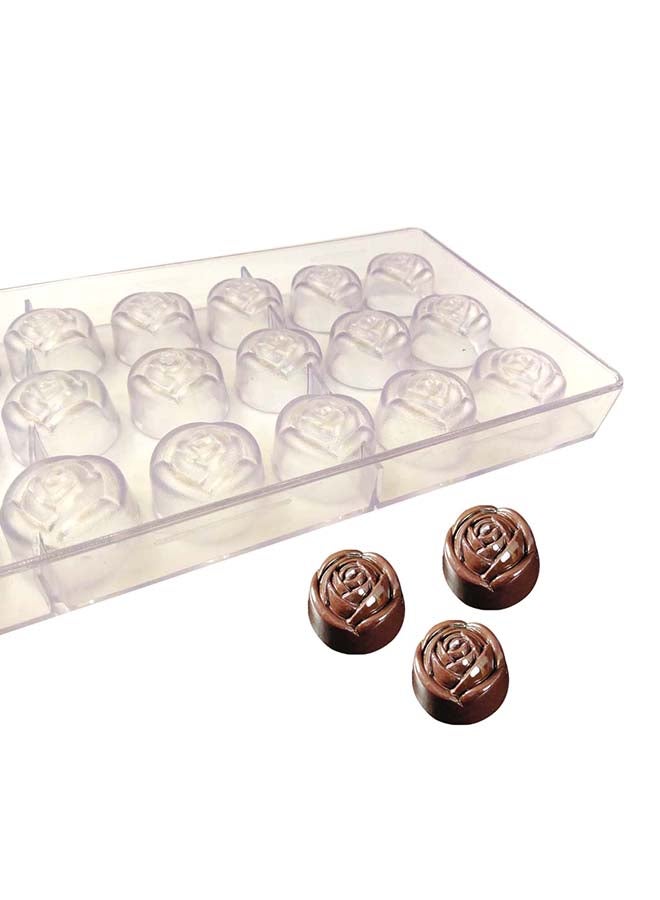 لي يينج قالب شوكولاتة على شكل وردة شفاف 2x13x27Ø³Ù†ØªÙŠÙ…ØªØ± - Image 3