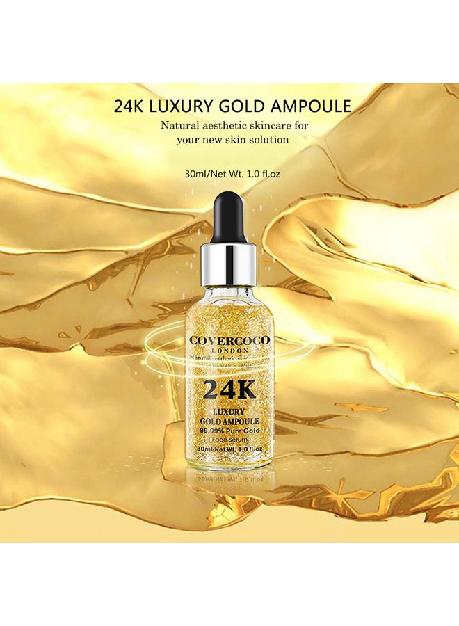 Covercoco - 24K Luxury Gold Ampoule Face Serum Gold 30ml - Image 1