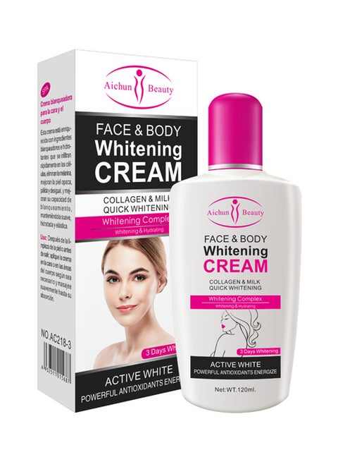 Face And Body Whitening And Moisturizing Cream 120ml