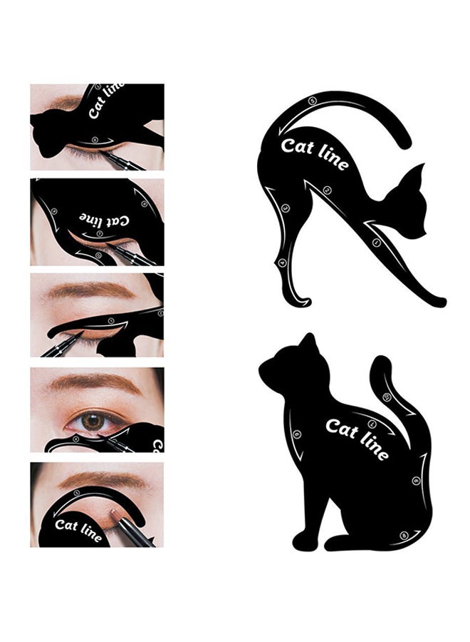 Climberty - 6-Piece Cat Eyeliner Stencil Black - Image 1