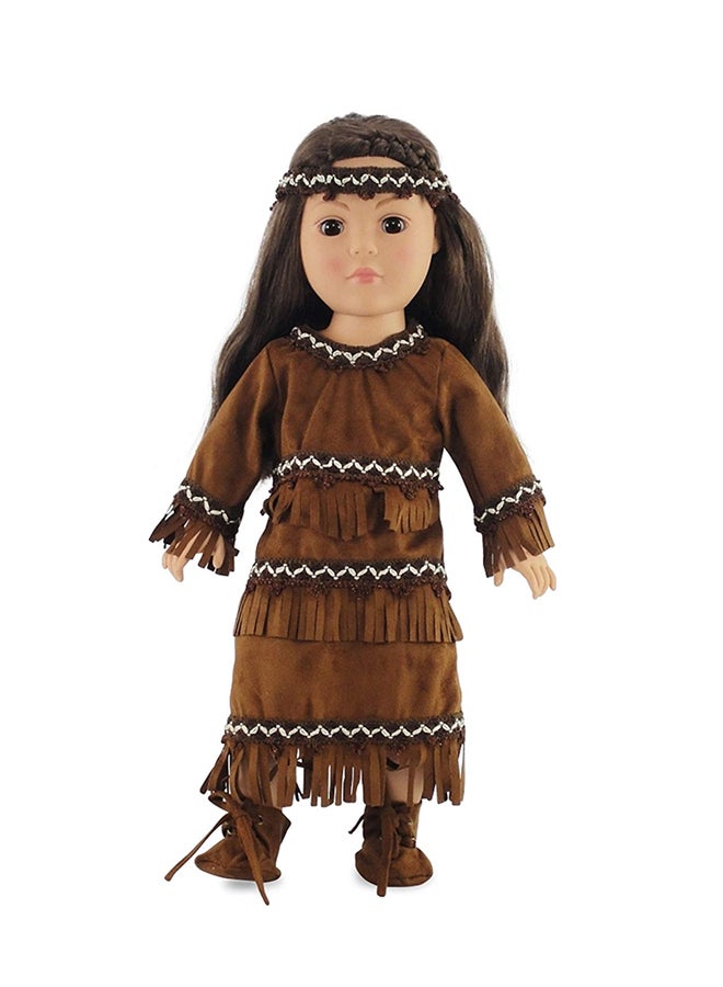 Emily Rose Doll Clothes Native American Outfit Kaya For 18-Inch Doll  - Image 2