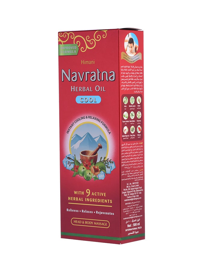 emami Himani Navratna Plus Cool Oil 500ml - Image 1