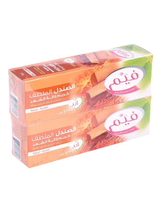 fem Pack of 2 Sandal Hair Removal Cream 120grams