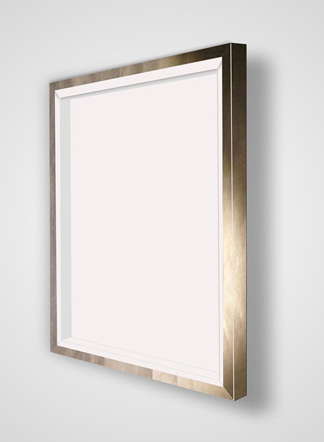 Printed Canvas Wall Art With Wooden Frame Black/ Beige 60x80cm