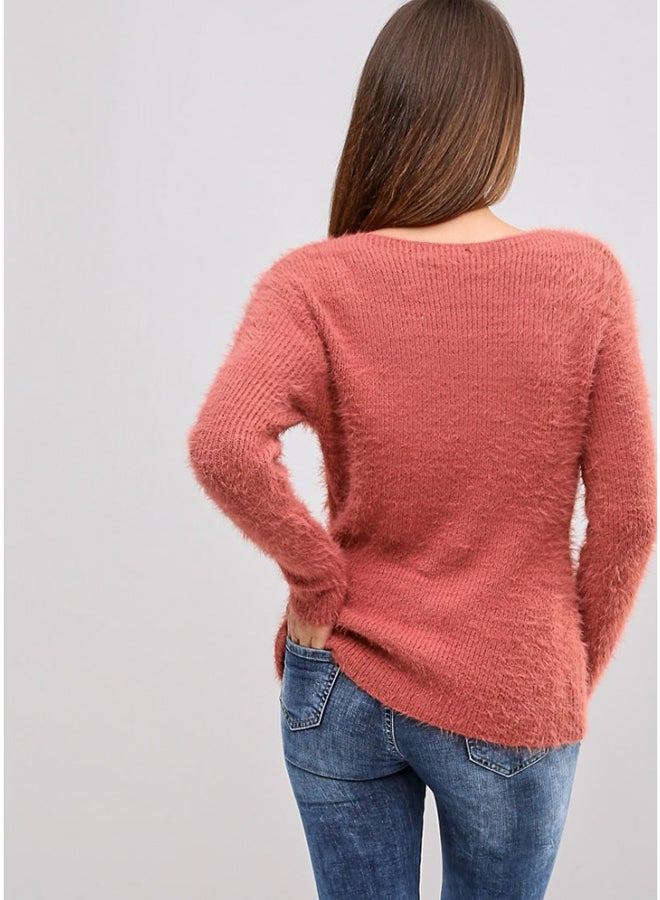 RINA Long Sleeves Sweater Pink - Image 2