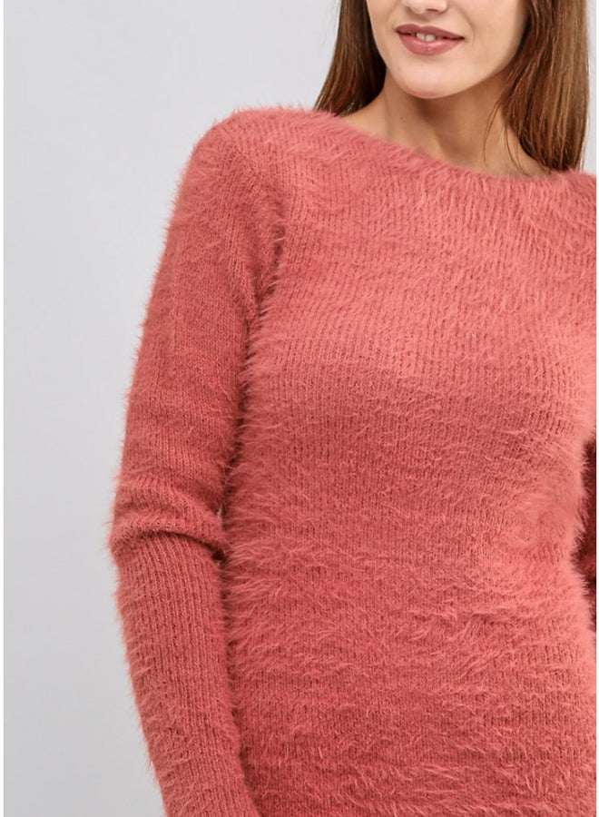 RINA Long Sleeves Sweater Pink - Image 3