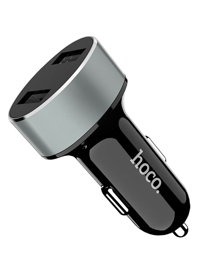 Hoco - Z26 High Praise Dual Port Car Charger Black - Image 1