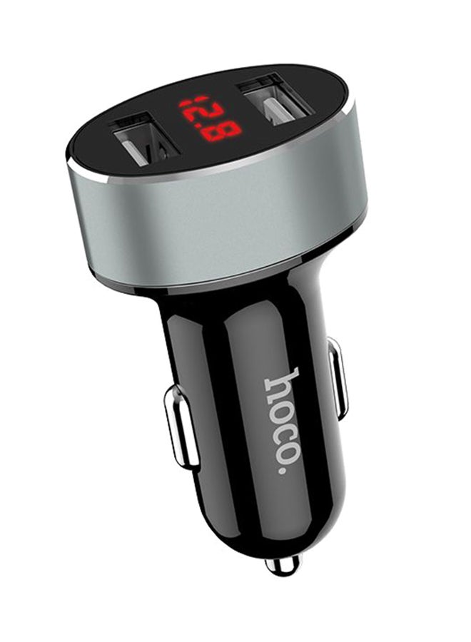 Hoco - Z26 High Praise Dual Port Car Charger Black - Image 1